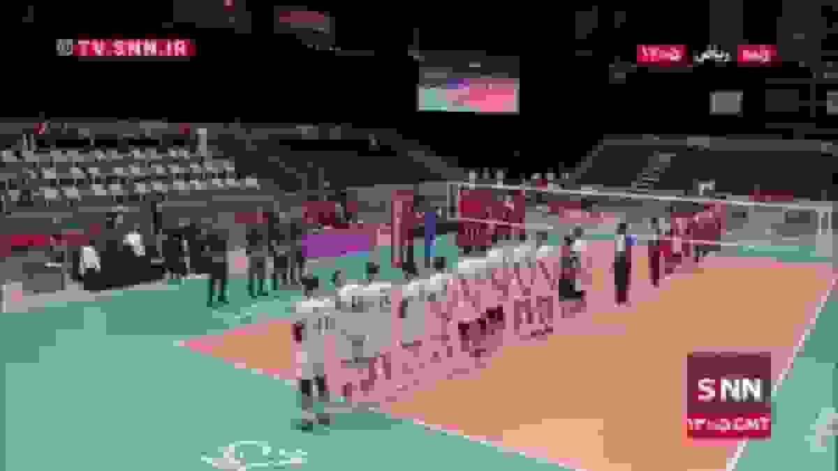 ملی پوشان والیبال با یاد صابر کاظمی به میدان رفتند