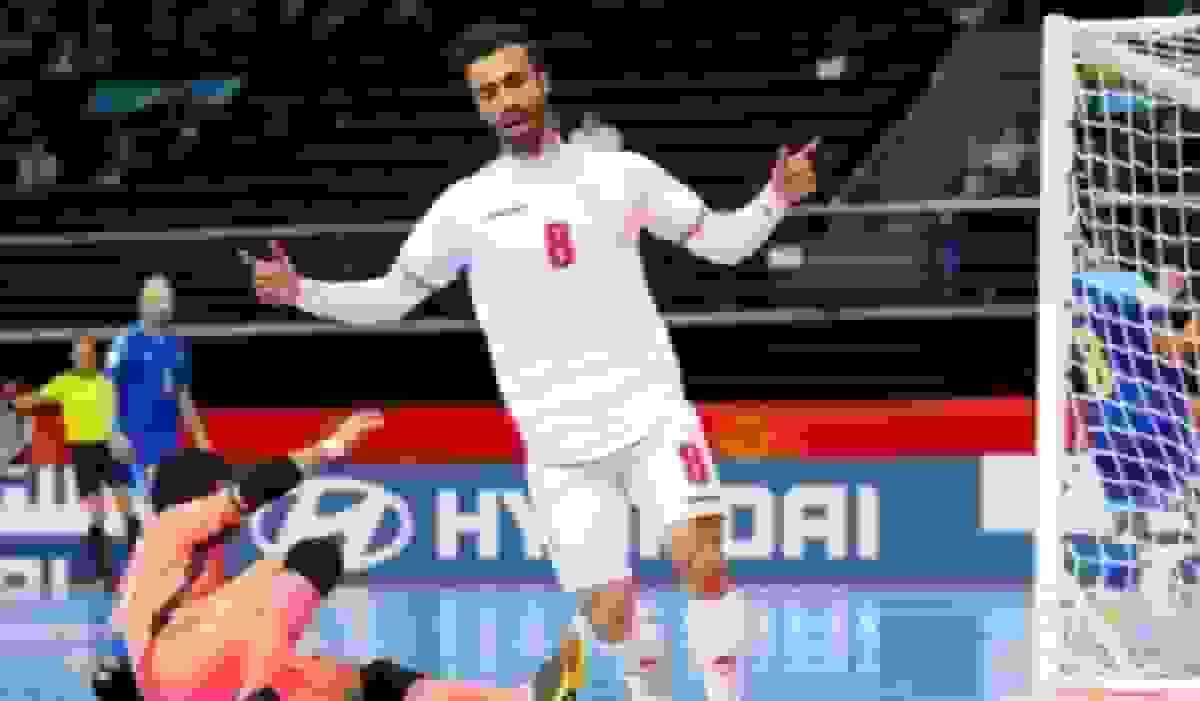 گل سوم تیم ملی فوتسال ایران به ازبکستان توسط مسلم اولادقباد