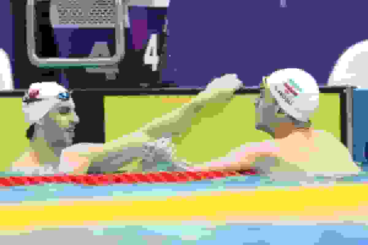 صعود سینا و سامیار به مرحله نیمه‌نهایی ۱۰۰ متر آزاد در بازی‌های همبستگی کشورهای اسلامی