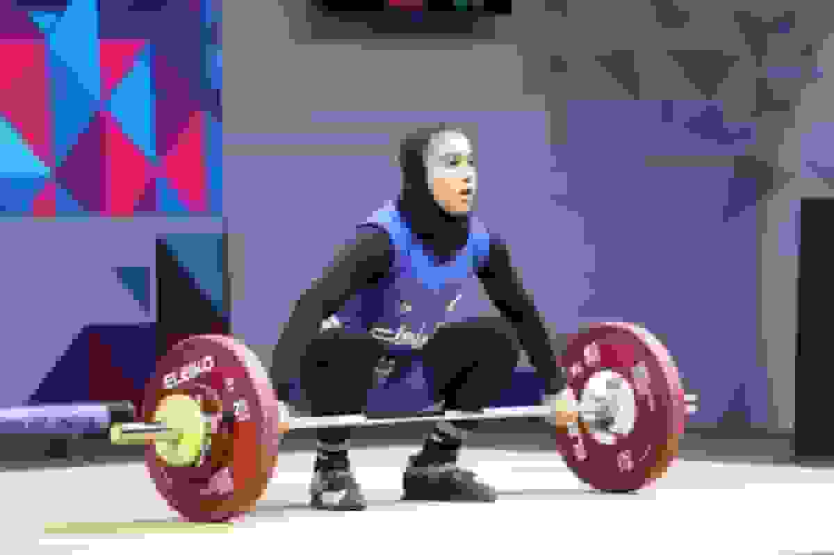 جایگاه ششم کریمی در حرکت یک‌ضرب وزنه‌برداری بانوان در بازی‌های کشورهای اسلامی