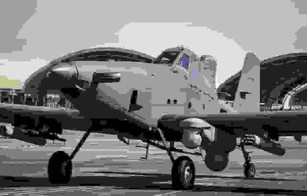 سقوط هواپیمای OA-1K Skyraider II نیروی هوایی آمریکا در اوکلاهما