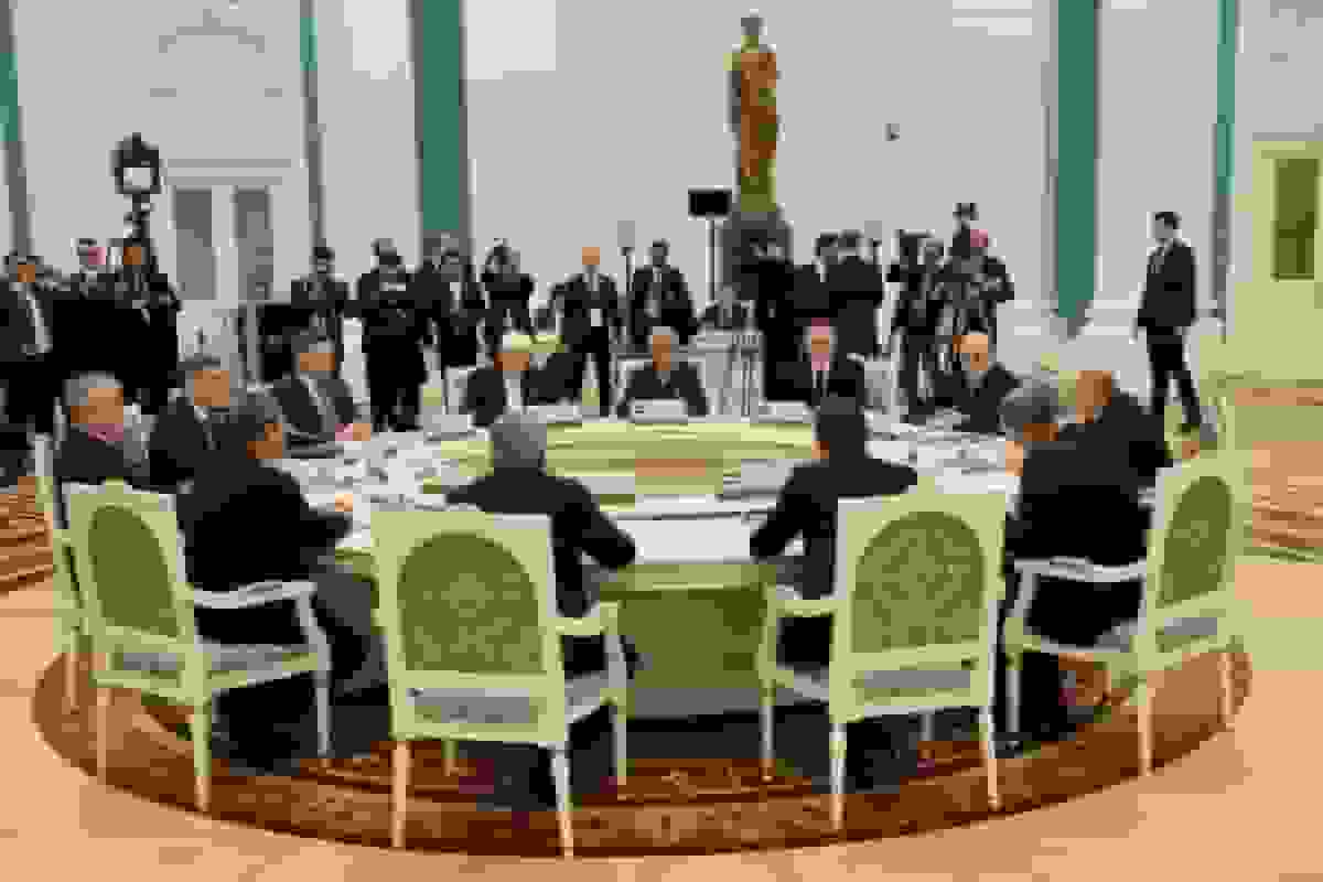 دیدار پوتین با نخست‌وزیران کشور‌های عضو سازمان همکاری شانگهای