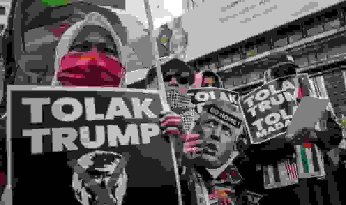 تظاهرات ضدترامپ در کوالالامپور؛ اعتراض به افتتاح سفارت آمریکا در بیتالمقدس