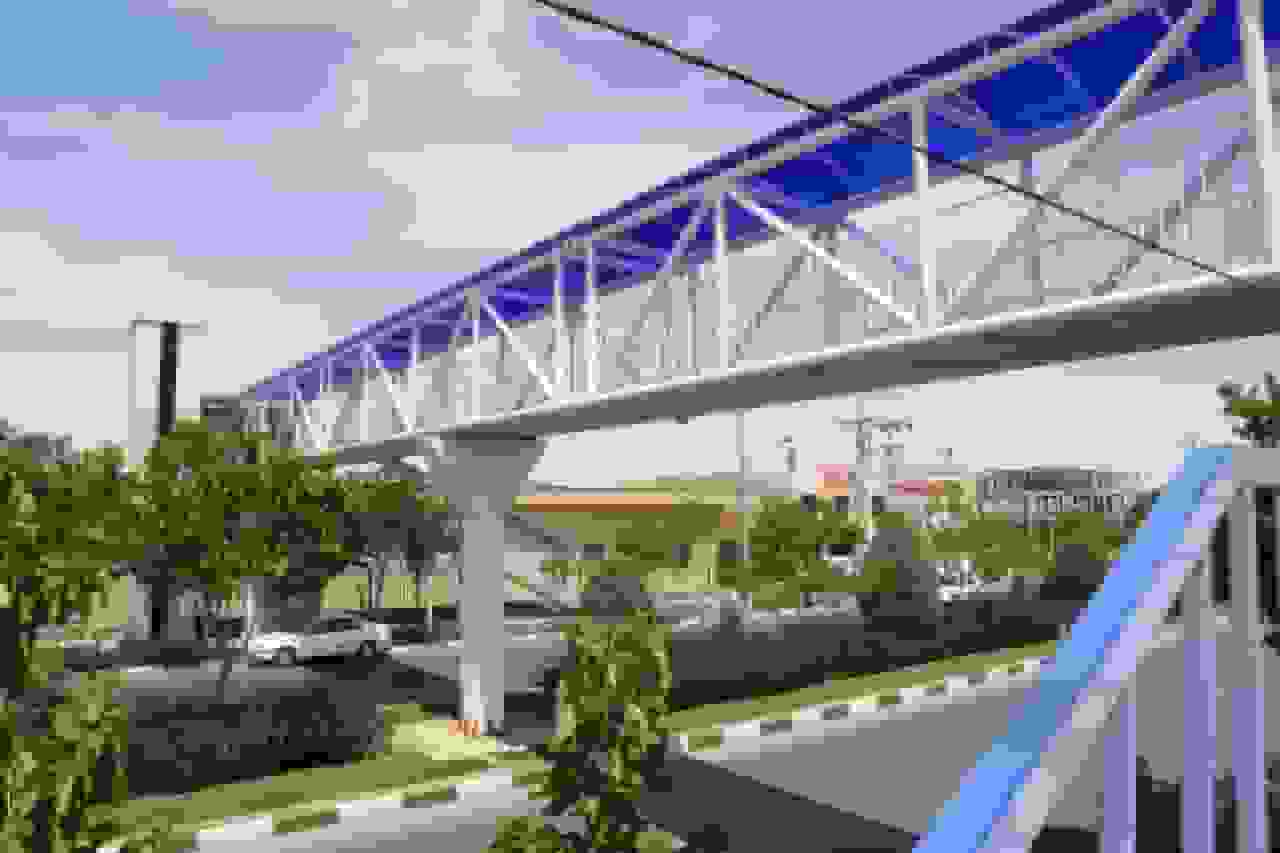 فعال بودن تنها یک پل مکانیزه عابرپیاده در رشت