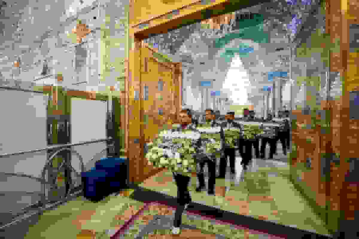 آذین‌بندی حرم امام علی و امام حسین(ع) در سالروز ولادت حضرت زینب(س)