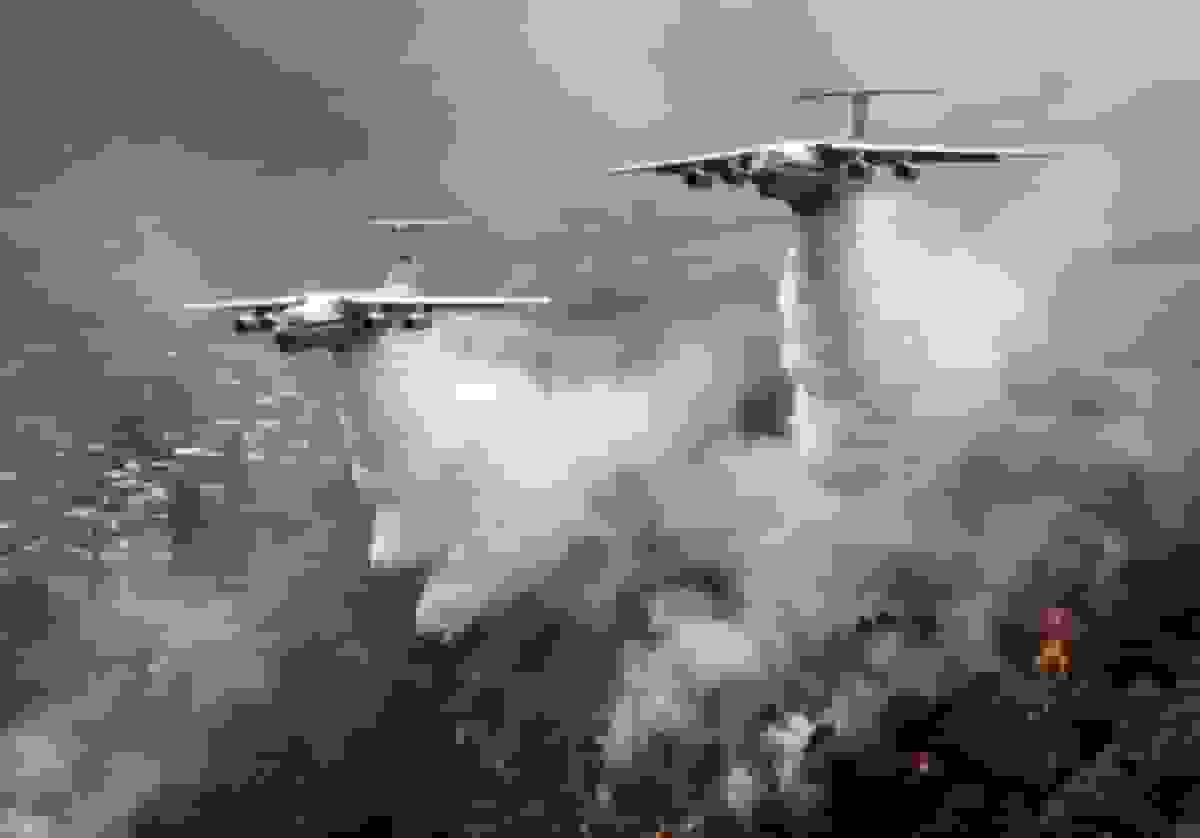 مدیریت جریان ترافیک هوایی برای مهار آتش‌سوزی جنگل‌های الیت چالوس