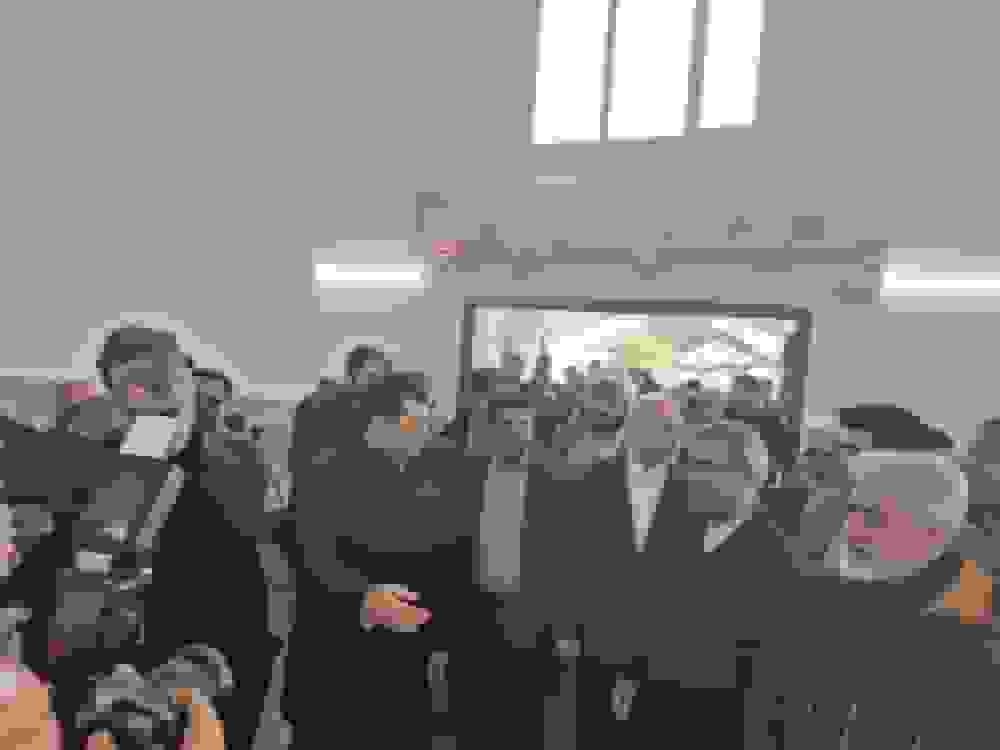 افتتاح خانه کشتی شهر طرقبه با حضور رئیس مجلس و وزیر ورزش