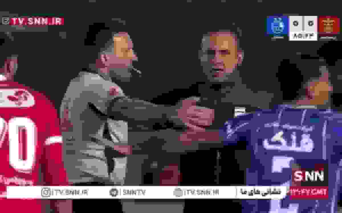 درگیری بازیکنان استقلال و پرسپولیس در دقایق پایانی دربی