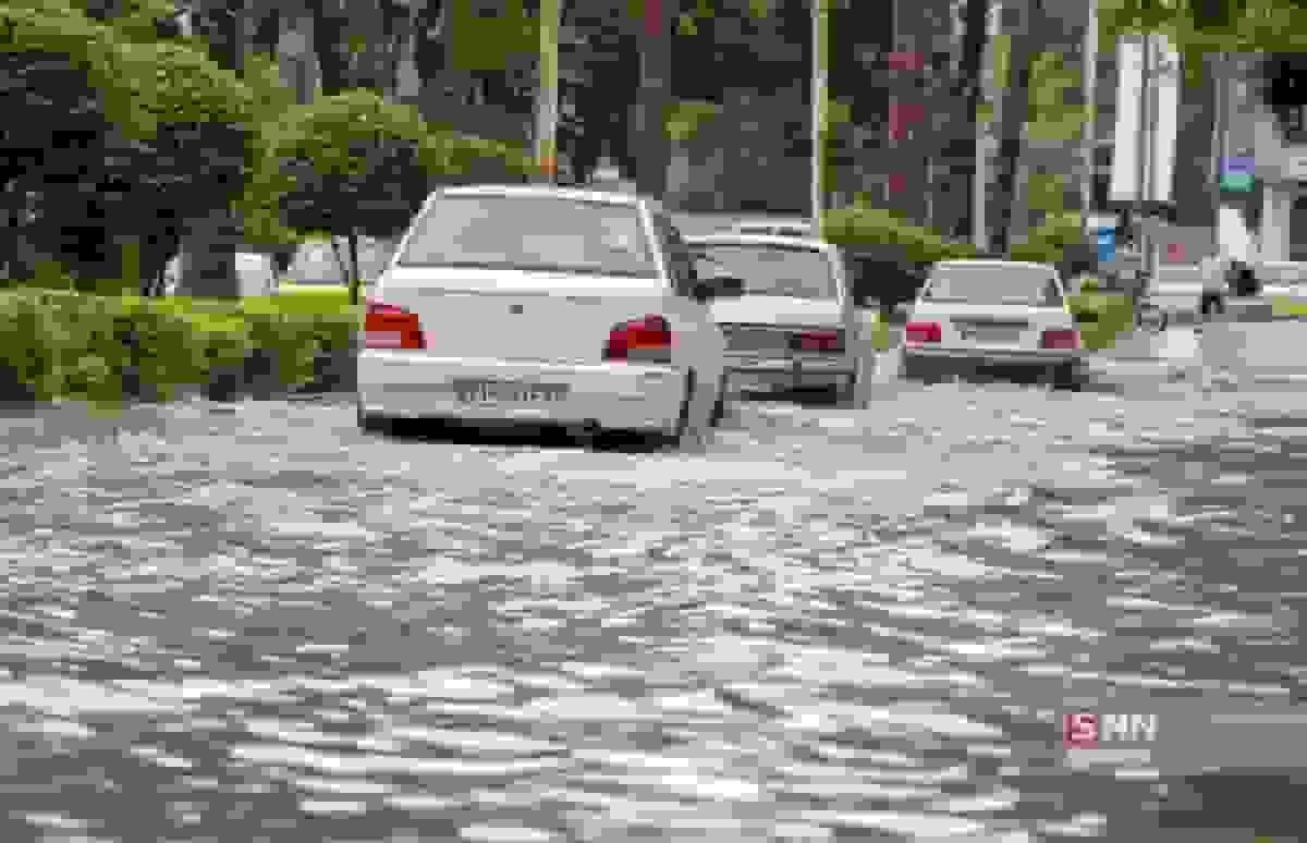 بارش باران رحمت الهی در لار