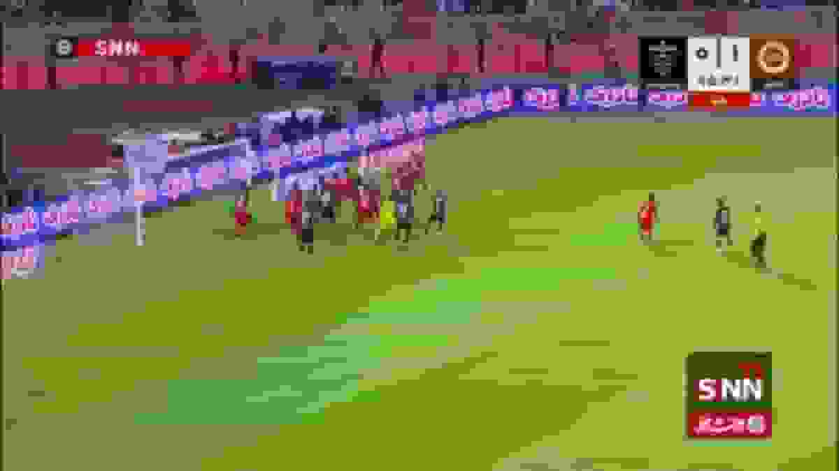 گل اول پرسپولیس به تراکتور توسط کنعانی‌زادگان در دقیقه ۹۵