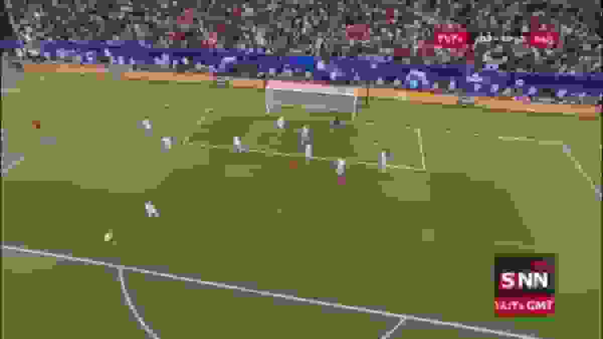 گل سوم مراکش به اردن توسط عبدالرزاق حمدالله در دقیقه 100