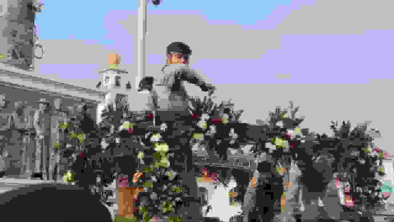 آئین تشییع هفت شهید گمنام در رشت با حضور پرشور مردم