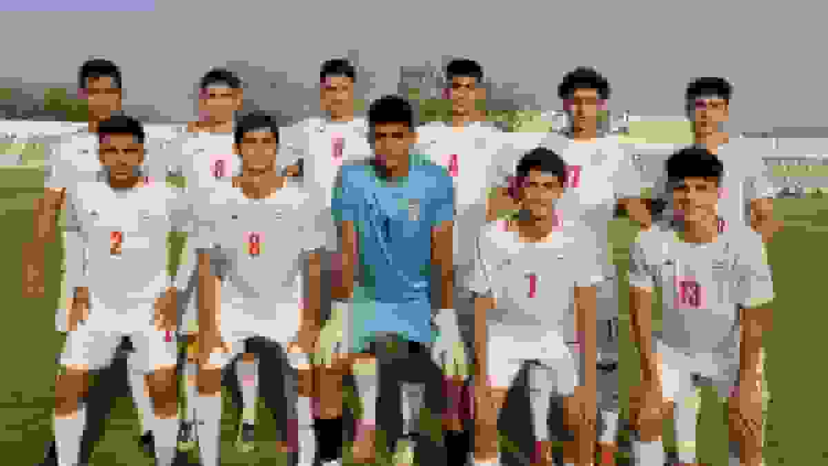 ترکیب تیم فوتبال نوجوانان ایران در برابر چین تایپه