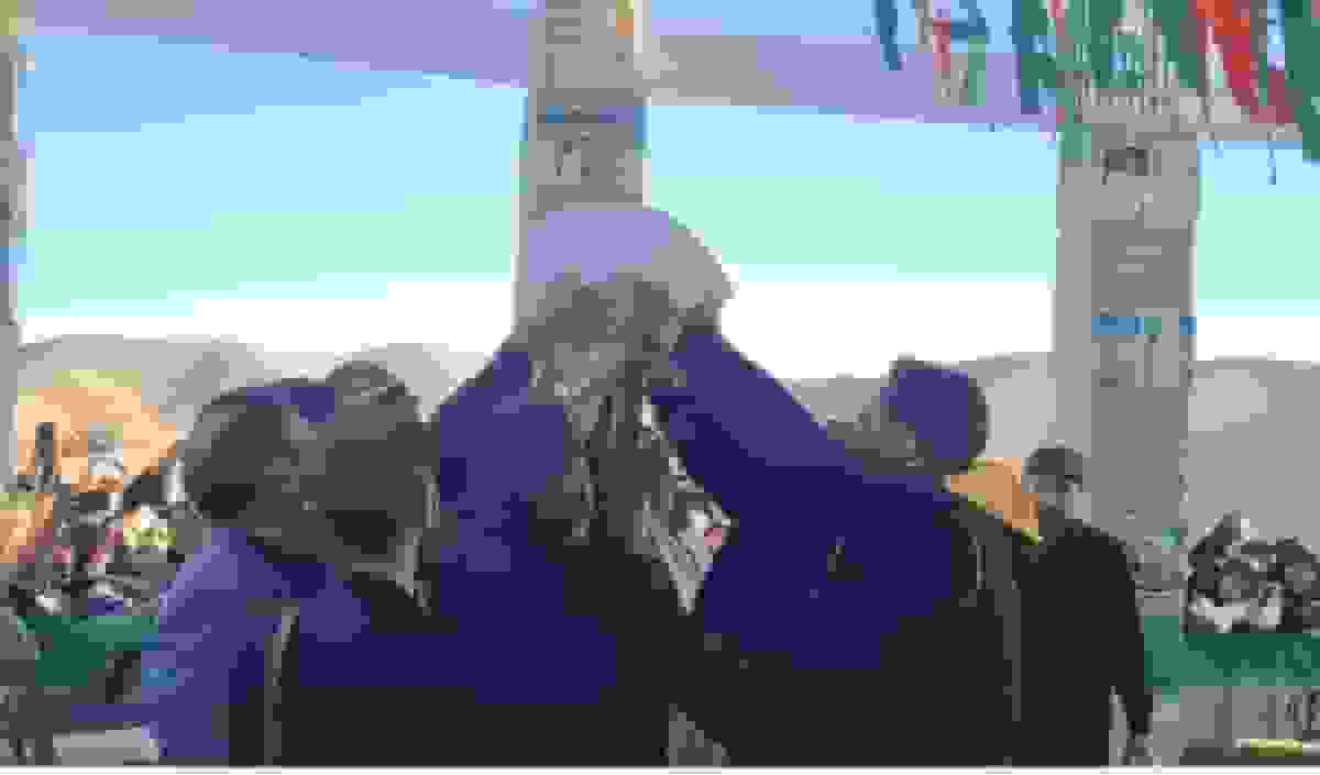 تشییع پیکر شهید گمنام در روستای هرچگان شهرکرد