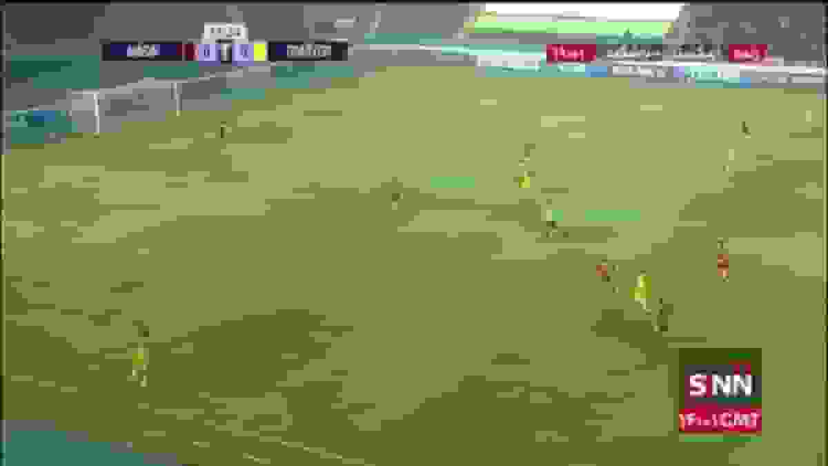 گل اول تراکتور توسط رگی لوشکیا در دقیقه ۱۷