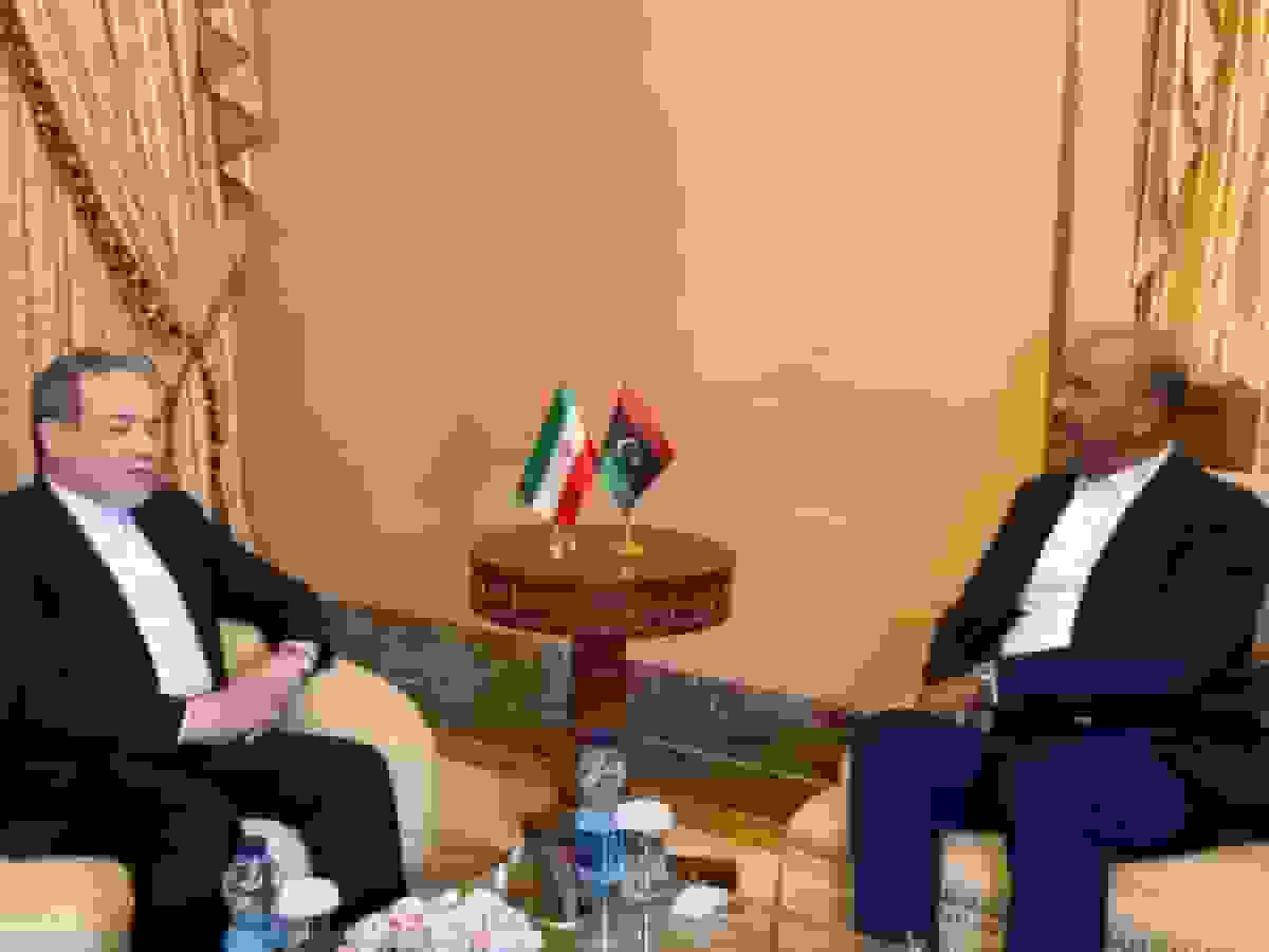 دیدار وزیر امور خارجه ایران با نائب‌رئیس شورای ریاست جمهوری لیبی