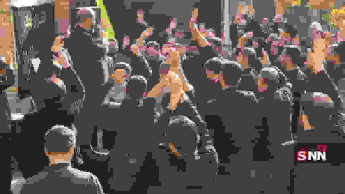 برپایی دسته عزاداری شهادت حضرت زهرا(س) در دانشگاه تهران