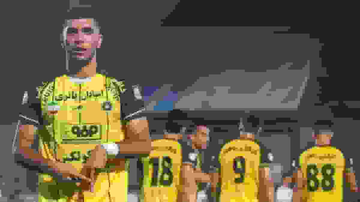 گل اول سپاهان به الحسین اردن توسط آریا یوسفی