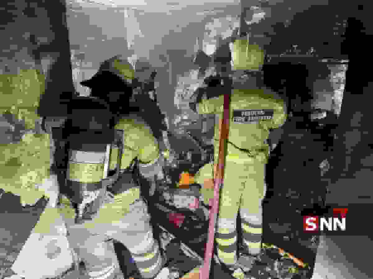 آتش‌سوزی مجتمع مسکونی ۵۴ واحدی در شهرک راه‌آهن تهران