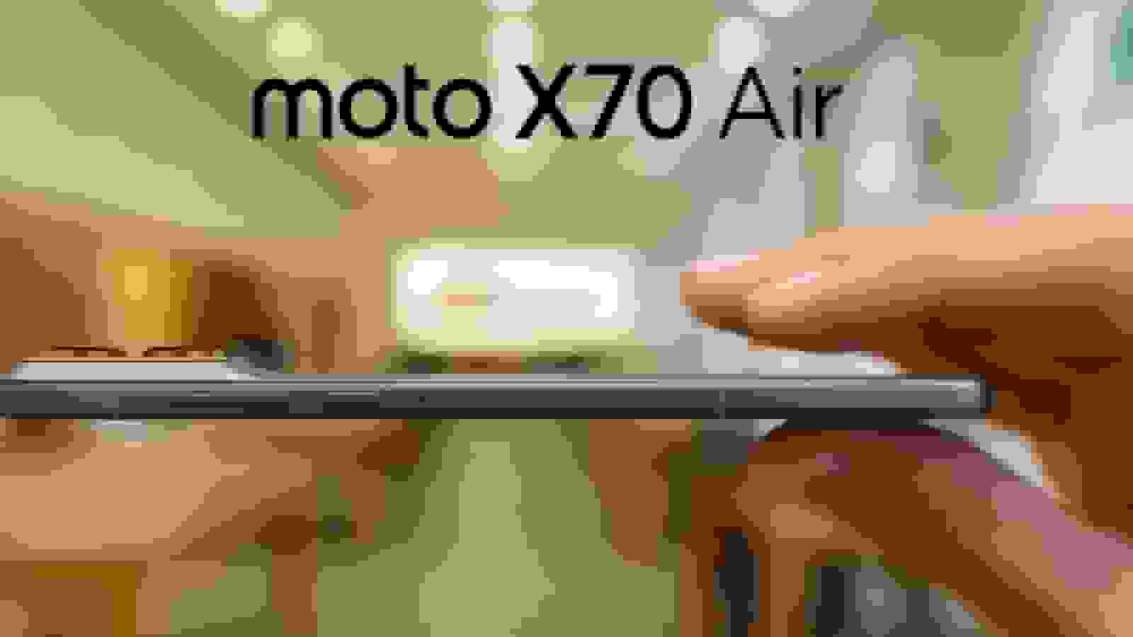 موتورولا موتو X70 ایر معرفی شد؛ رقیب آیفون ایر با ضخامت ۶ میلی‌متری