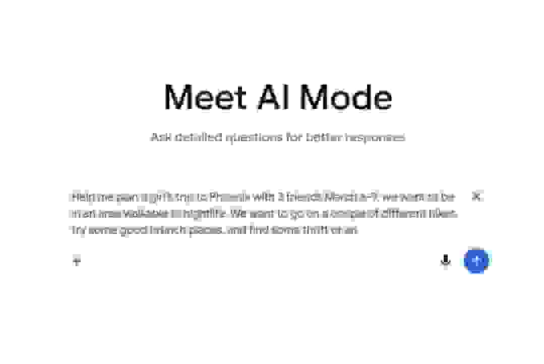 گوگل با AI Mode تجربه برنامه‌ریزی سفر را متحول کرد