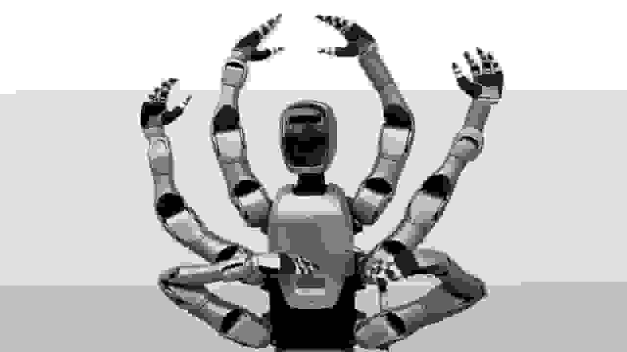 رونمایی از اولین ربات انسان‌نما جهان با ۶ بازوی رباتیک