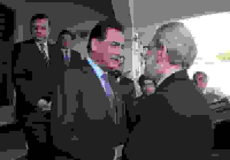 دیدار و رایزنی لاریجانی با رئیس مجلس ملی پاکستان