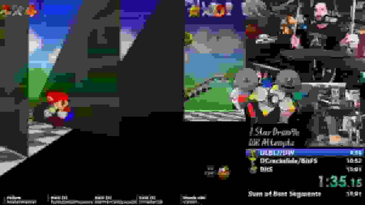 یک اسپیدرانر بازی سوپر ماریو ۶۴ را با درام ست به پایان رساند