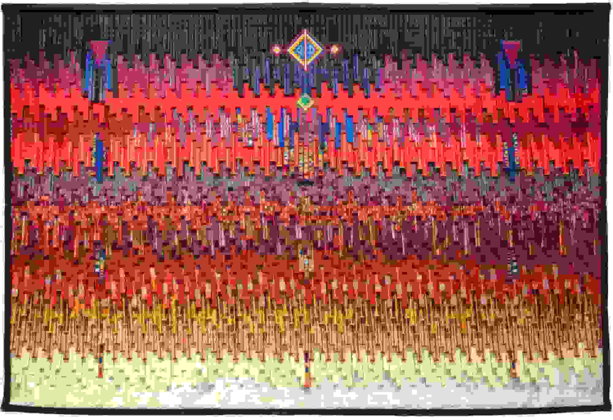 عبدالله کوناته روحانیت کهن را در تابلوهای منسوج مسحورکننده ترجمه می‌کند