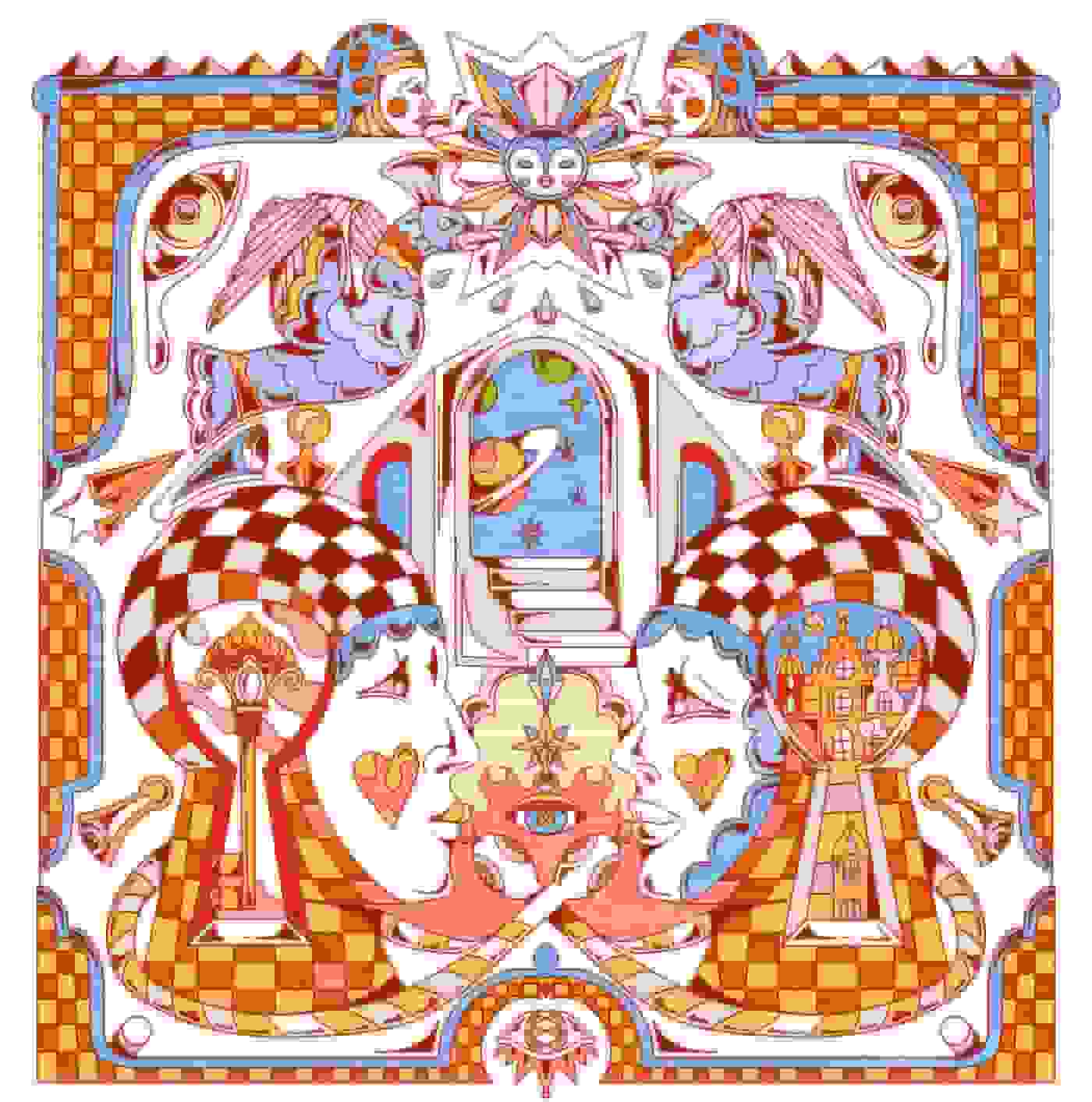 لذت بردن از رنگ و تقارن در تصاویر دیجیتال کالی‌دوسکوپی YoAz