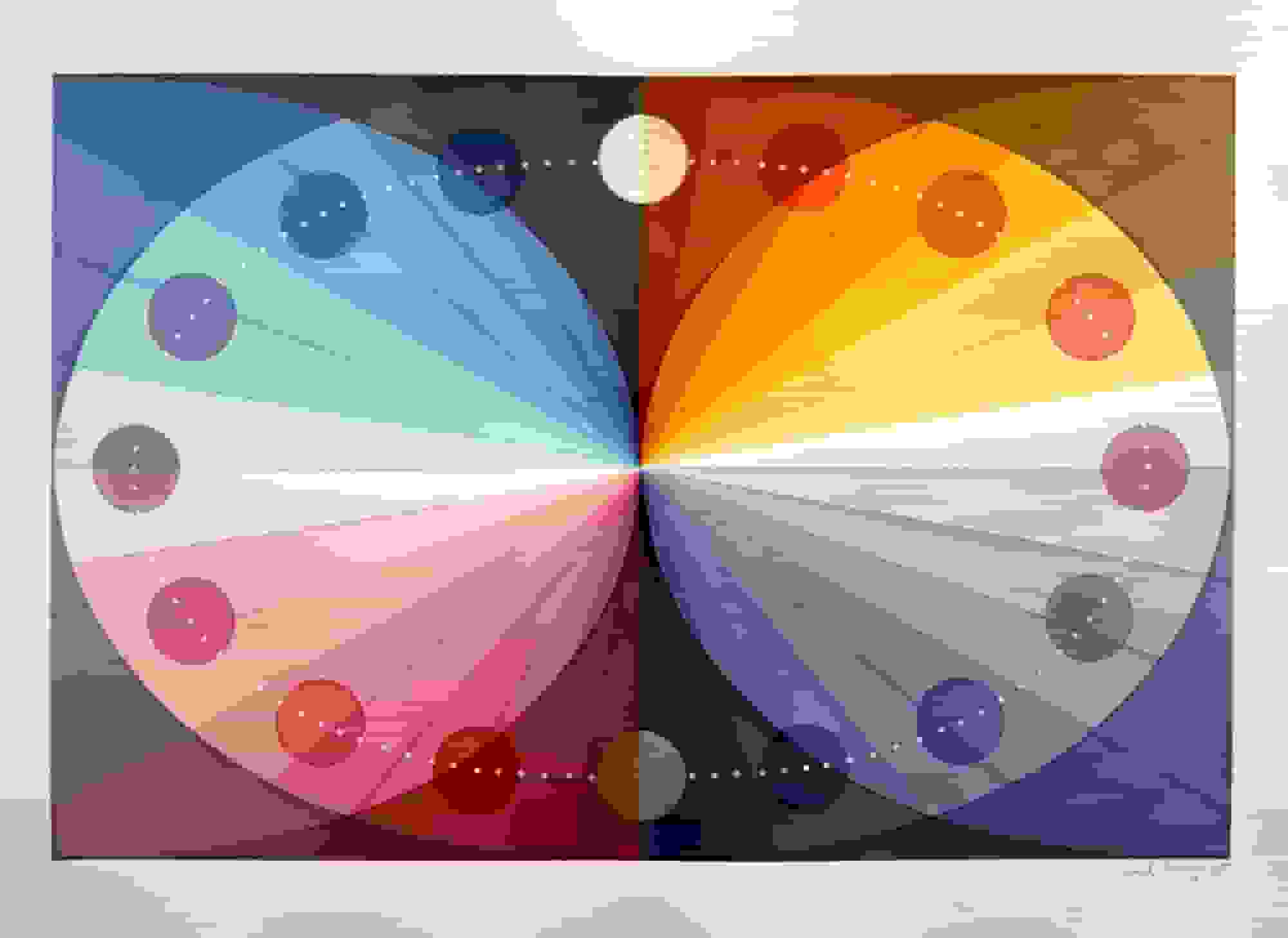 فیلد کلوپ در مورد الگوهای جهانی از طریق ترکیبات رنگی جسورانه تأمل می‌کند