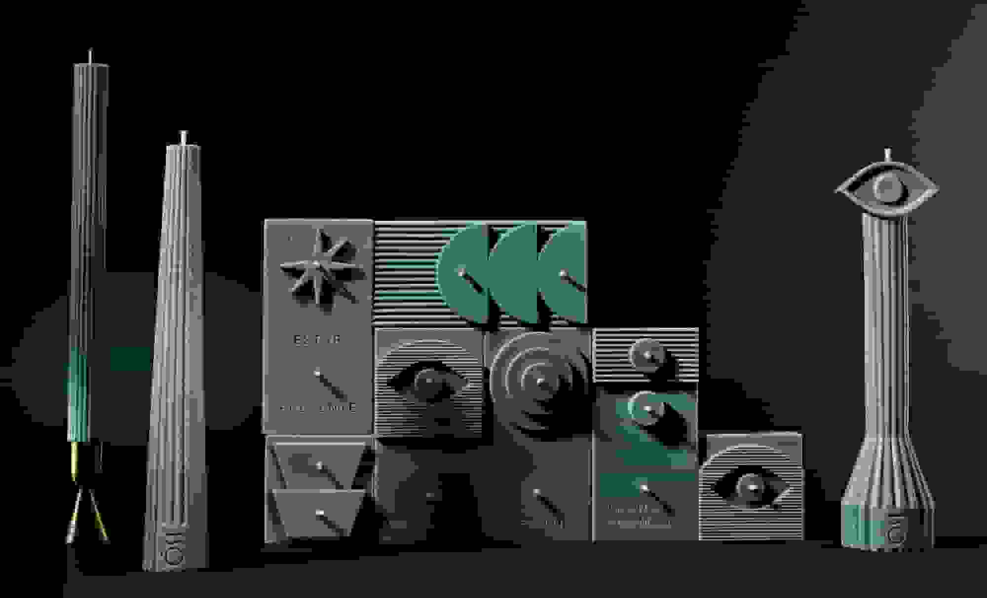 کانسپت شمع رتروفوتوریستی ‘ÓST’ توسط استودیو کاپیم