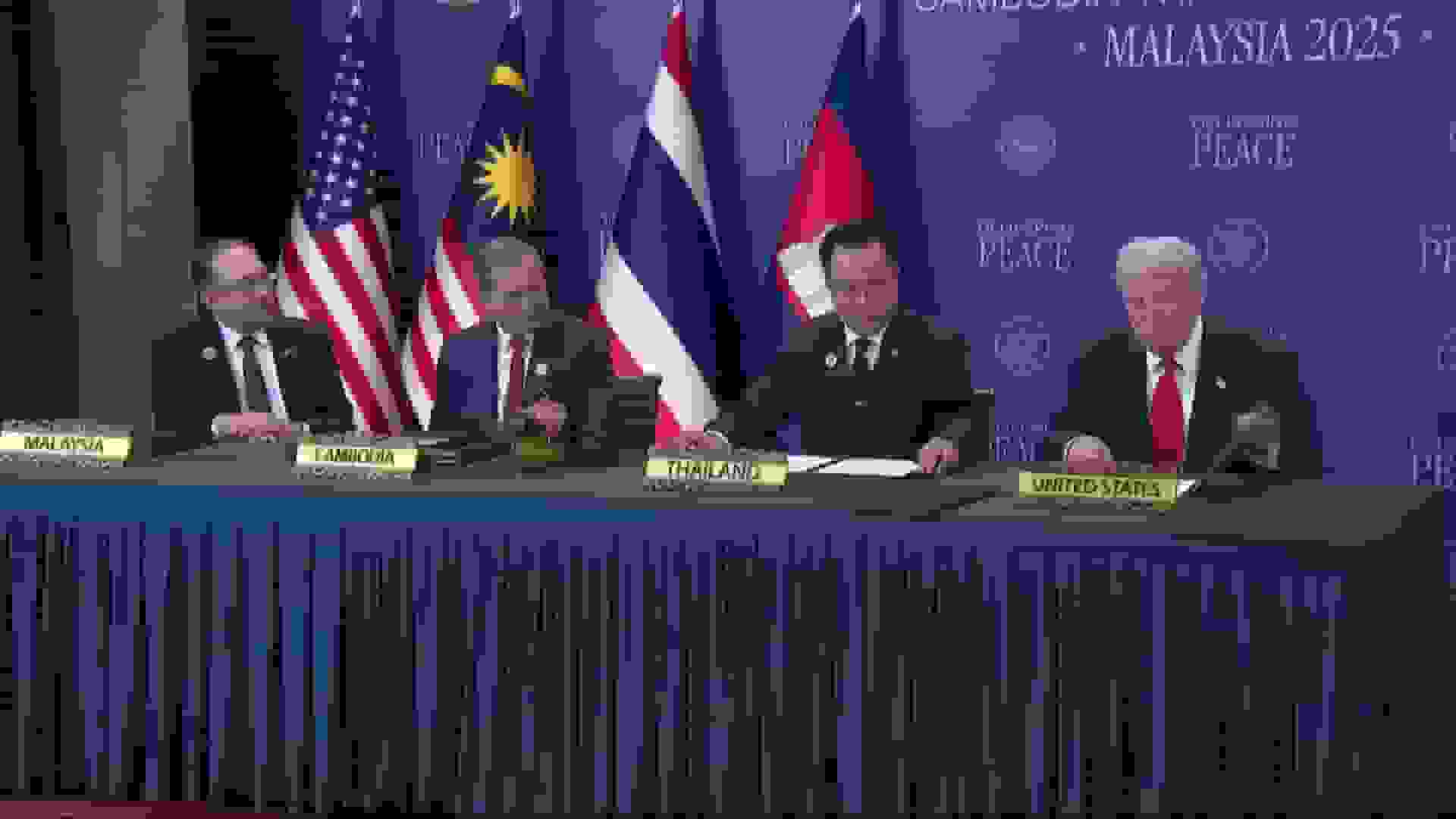 ترامپ توافق صلح بین کامبوج و تایلند را تحسین میکند