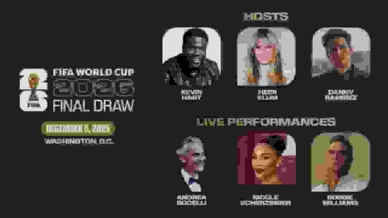 مجریان قرعهکشی جام جهانی ۲۰۲۶: شش هنرمند مشهور