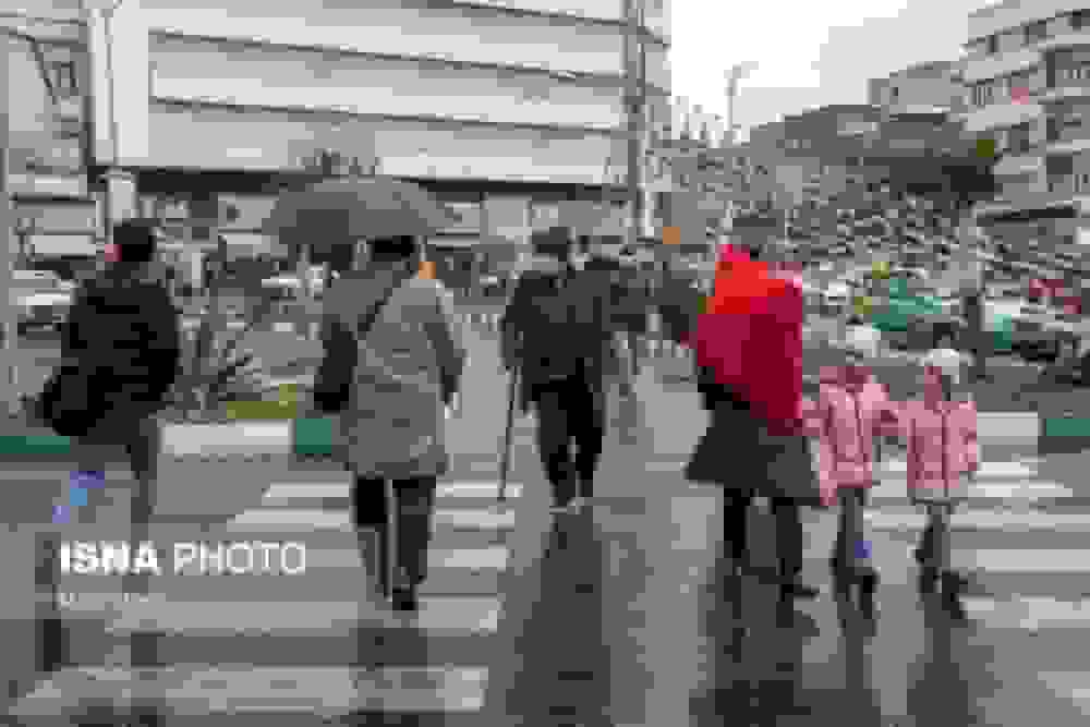 تهران بارانی شد