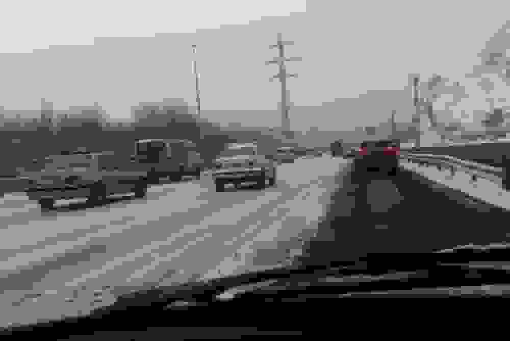 همه محورهای اصفهان باز است؛ لغزندگی محورهای غرب و جنوب