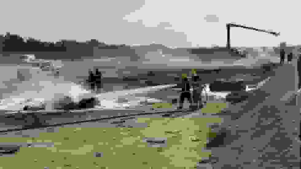 سقوط جت جنگنده هندی در نمایشگاه هوایی دبی و کشته شدن خلبان