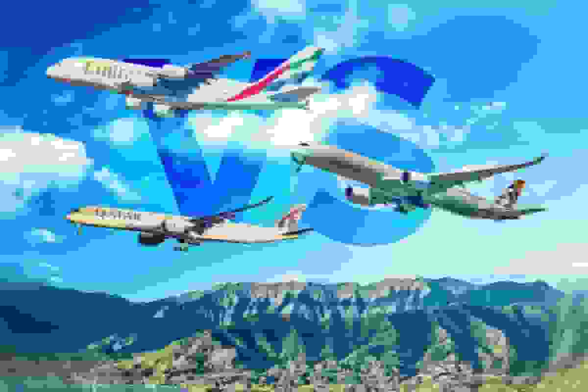 مقایسه بزرگی ناوگان هواپیمایی امارات، اتحاد و قطر ایرویز و نوع هواپیماهای آنها