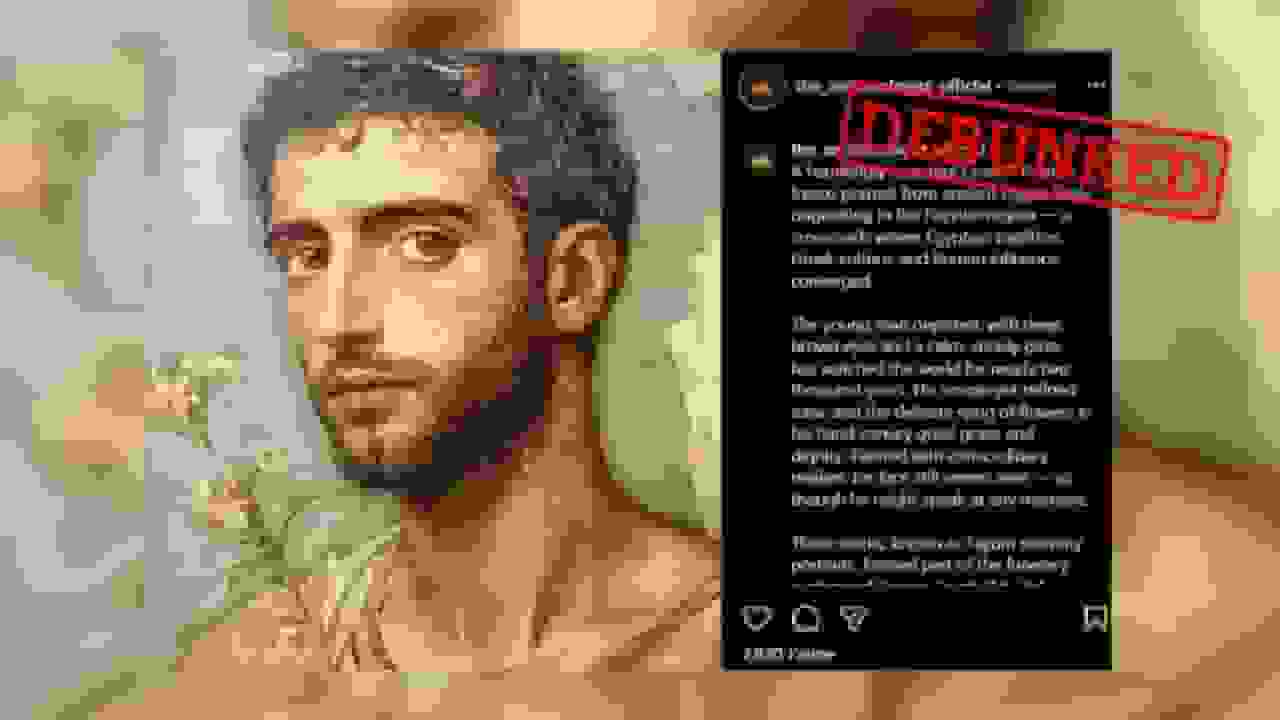 تصویر مومیایی رومی ساخت هوش مصنوعی است و اصالت ندارد