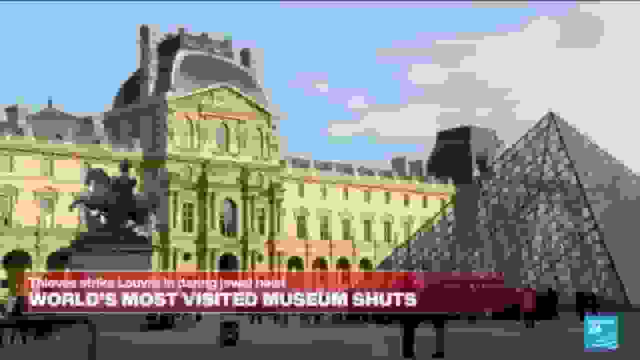 سرقت جواهرات 'بیقیمت' از موزه لوور پاریس و فرار سارقان با موتورسیکلت