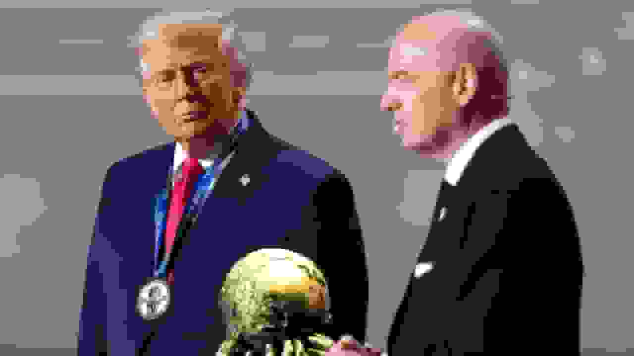 اعطای نخستین جایزه صلح فیفا به دونالد ترامپ در مراسم قرعهکشی جام جهانی فوتبال