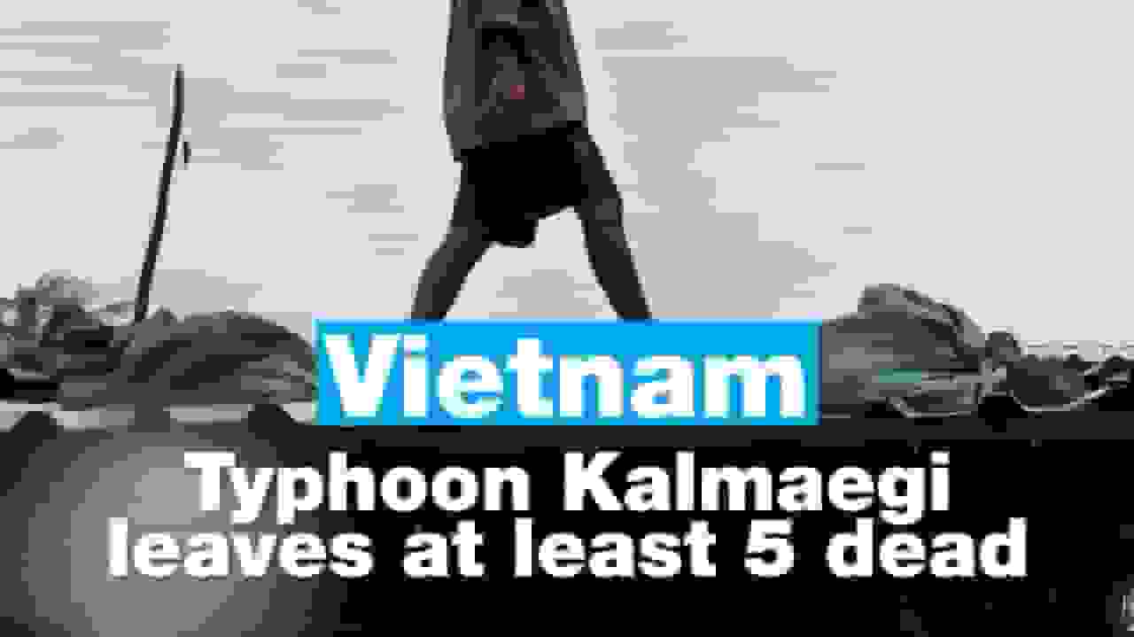 تایفون کالماگی در ویتنام حداقل 5 کشته برجای گذاشت