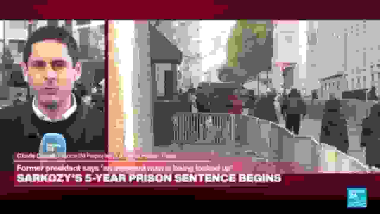 رئیس جمهور سابق فرانسه برای اجرای حکم زندان وارد زندان پاریس شد