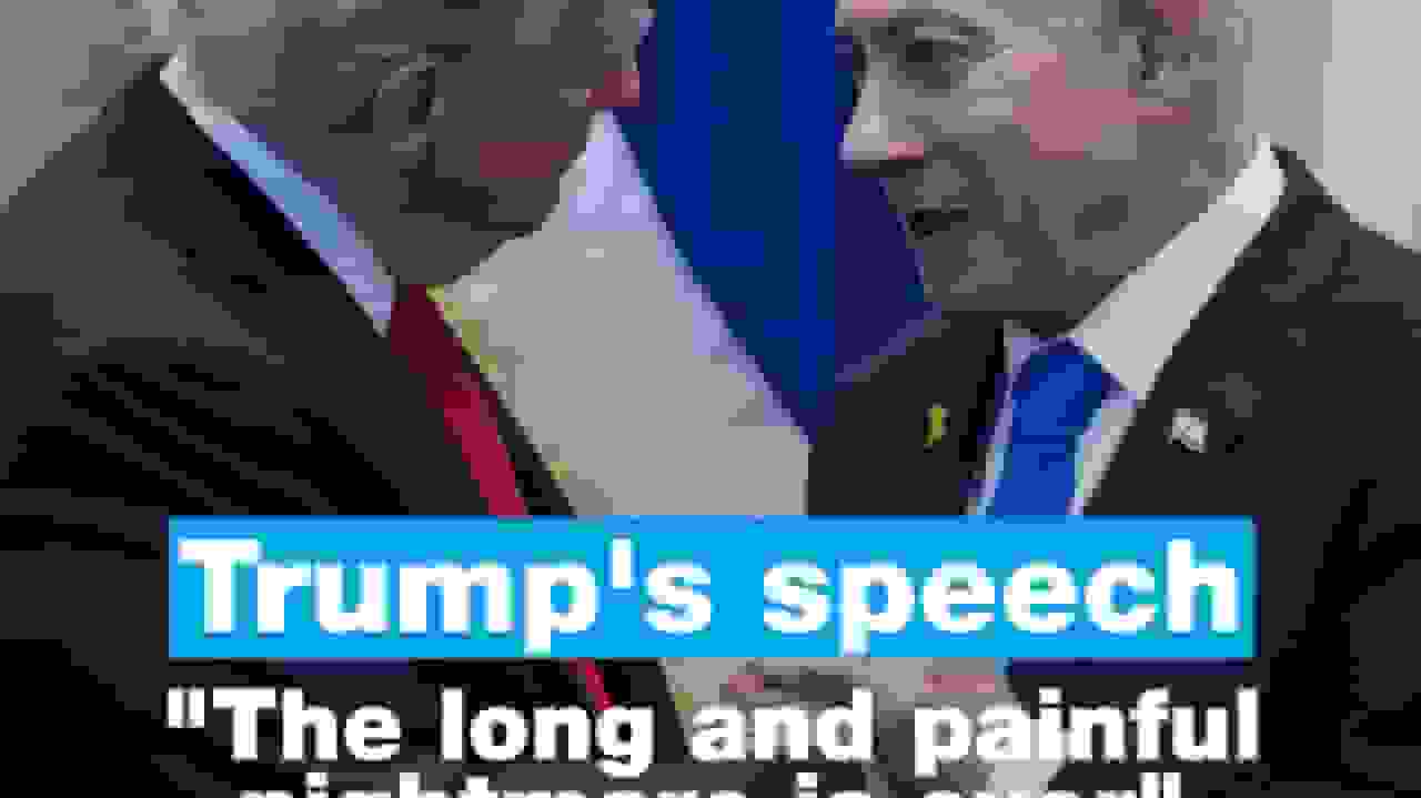 سخنرانی ترامپ در کنست: «کابوس طولانی و دردناک به پایان رسید»