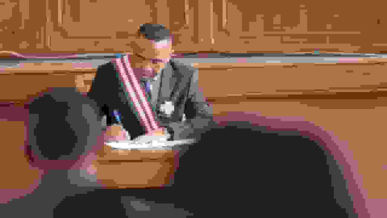 سوگند یاد کردن سرهنگ مایکل رندریانیرینا به عنوان رئیسجمهور جدید ماداگاسکار