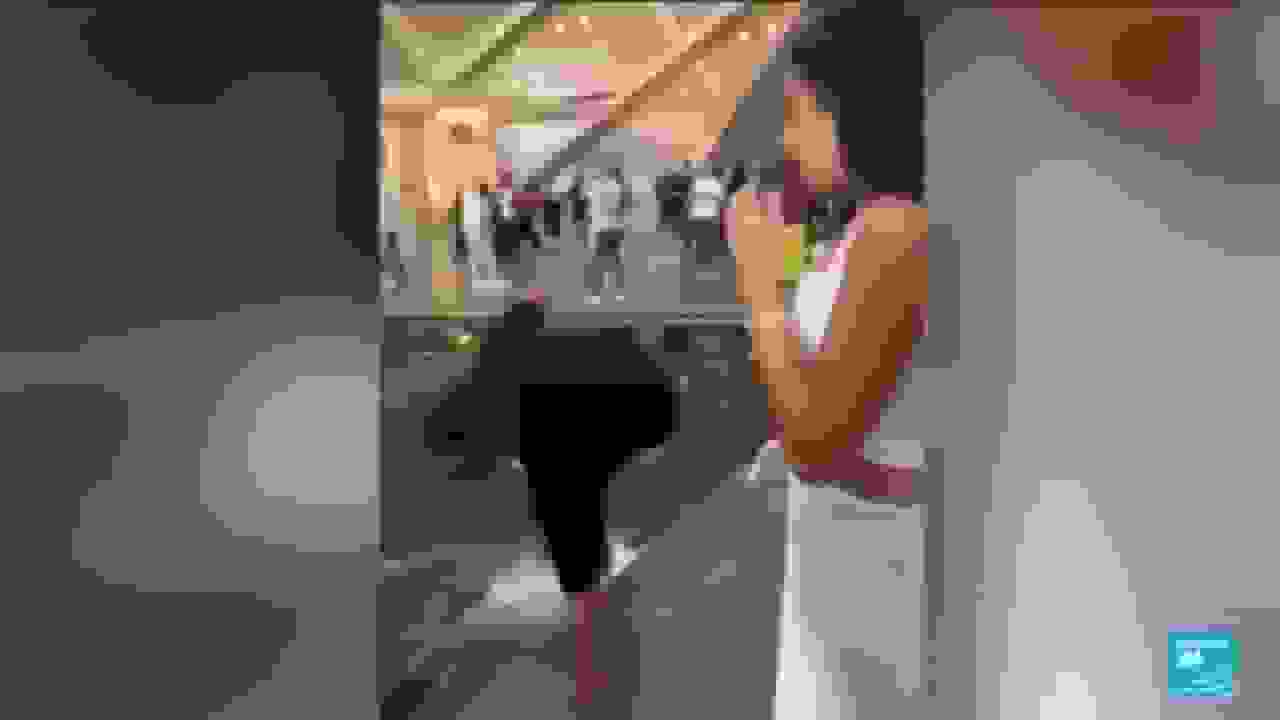 بازدیدکنندگان موزه بزرگ قاهره چنان مجذوب شدند که در آب افتادند