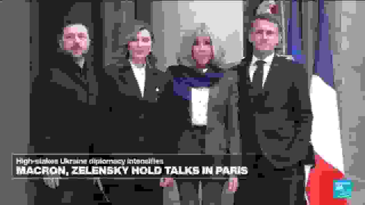 فعالیتهای دیپلماتیک اوکراین در پاریس با حضور زلنسکی تشدید میشود