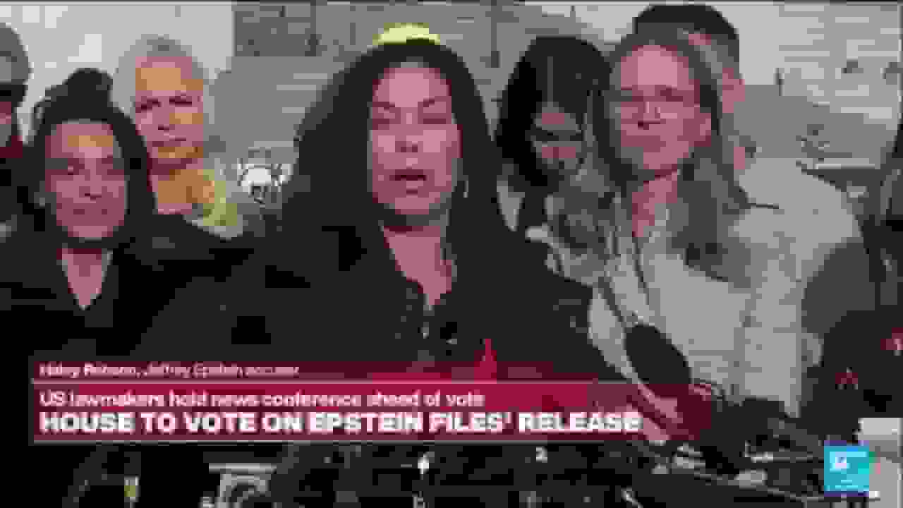 نمایندگان کنگره آمریکا با قربانیان سوءاستفادههای اپستین کنفرانس مطبوعاتی برگزار کردند