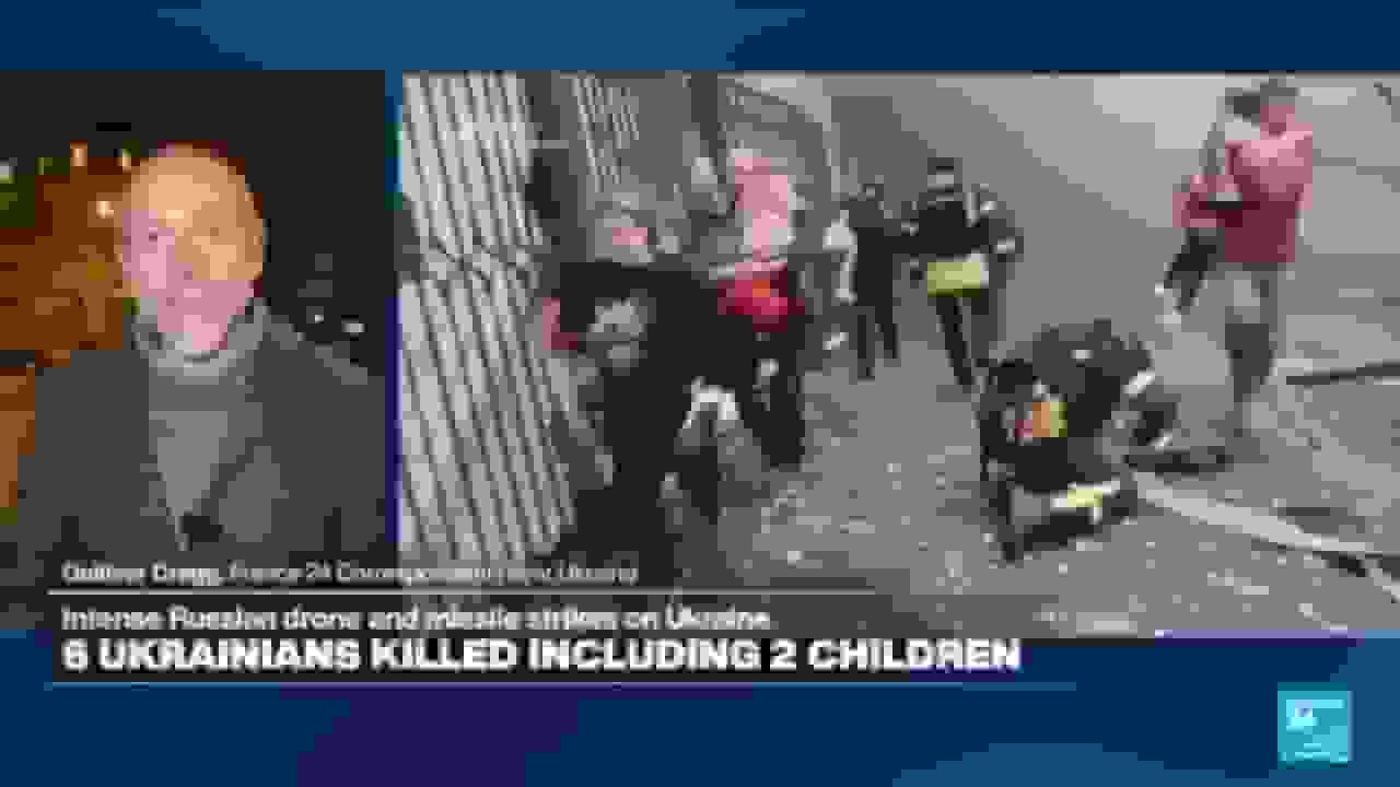 حمله پهپادها و موشکهای روسیه به اوکراین؛ کشته شدن ۶ نفر از جمله یک مادر و دو دختر کوچکش