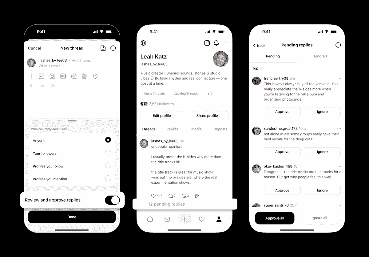 Threads امکان مخفی کردن پاسخهای ناخواسته را سادهتر کرده است